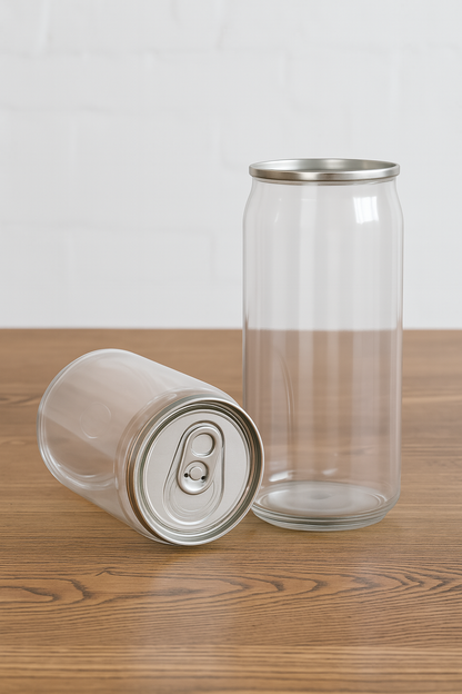 400ml PET Can – Clear with Easy-Seal Lid (Box of 100)