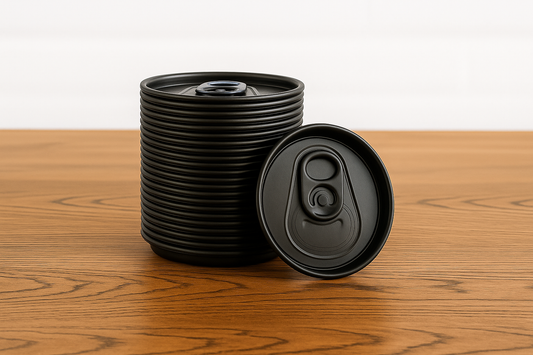 CanGo Solid Black Lids with Black Tab – Sleeve of 100