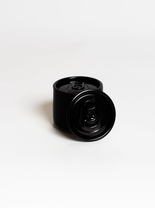CanGo Solid Black Lids with Black Tab – Sleeve of 100