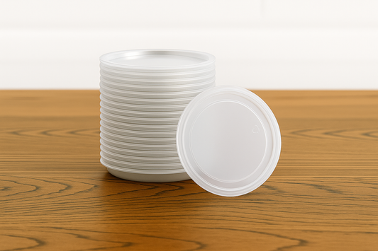 Resealable PET Lids - Sleeve of 100